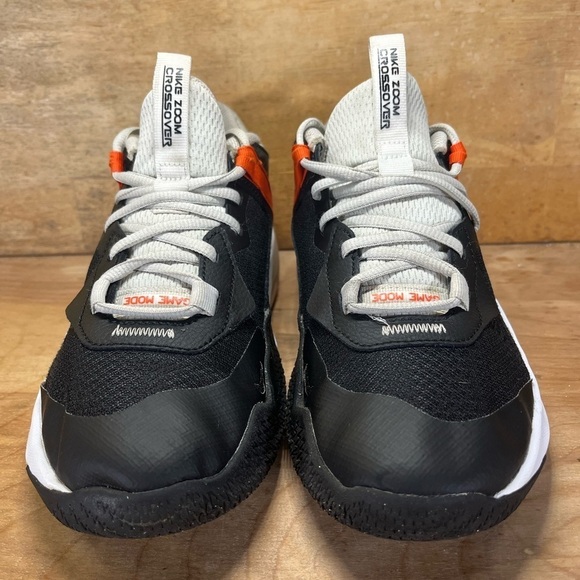 Nike Air Zoom Crossover Womens Sz 8.5 (7Y) Shoes Sneakers Blk Orange DC5216-004 - Picture 2 of 8